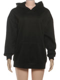 Harajuku Hooded Sweatshirt Women Autumn Trend Backless Glitter Mesh Patchwork Casual Streetwear Hipster Pulloverr