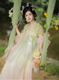 Olive Girl Hanfu Dress 2026 S-XL XS-3XL Plus Size Ren Faire Dress Hanfu Chinese Dress Traditional Chinese Clothing Chinese Heritage Fashion Women
