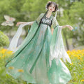 Olive Girl Blue Hanfu Dress 2026 S-XL XS-3XL Plus Size Hanfu Chinese Dress Traditional Chinese Clothing Chinese Heritage Fashion Women