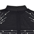 Women Mesh See Though Diamonds Hot Rhinestones Pearl Beading Tassel Bodycon Mini Dress Vestidos Sexy Party Evening Dresses