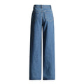 Fashion Women Jeans High Waist Heart Connectivity Contrast Color Hollow Out Straight Denim Pants 2024 New