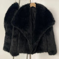Women Fur Coat Women 2026 Plush White Bomber Jacket Solid Crop Long Sleeve Jacket Warm Winter Coats Female Casual Fur