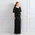 Plus Size Dress for Women Glitter Sequin Dresses Sexy Party Birthday Elegant Celebrity Floor Length Maxi Evening Dress