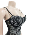 Sexy See Through Rhinestone Summer Maxi Dress Women 2026 Glitter Bodycon Club Party Dress Prom Evening Dresses Vestidos