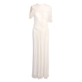 Apricot Spliced Mesh Folds Shawl Design Long Dresses For Women Sleeveless High Waist Temperament Maxi Dress Female 2026