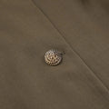 Retro Khaki Shorts Set for Womenstand Collar Sleeveless Cape Vest High Waist Shorts Office Two Piece Sets Female