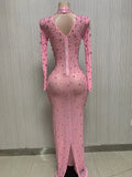 2026 Perspective Sparkling Diamond Crystal Evening Crystal Birthday Evening Dress Robe De Soiree Elegante Pour Femme Prom Dress