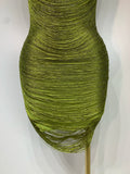 Women Sexy O Neck Sleeveless Gradient Tassel Mini Bodycon Bandage Dress Celebrity Elegant Evening Club Party Cocktail Dress
