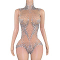 New Lady Slim Club Party Dresses Mesh Diamonds Spaghetti Strap Birthday Clothes Women Glitter Sling Party Dress