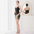 Elegant Women Short Evening Dress Sexy Straps Sequin Slim Bodycon Party Dresses Black Gold Female Vestidos De Soiree