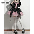 Olivegirl Sweet Pink Lolita Dress 2026 JSK Strap Dress Y2K Cosplay Princess Banquet Lace Patchwork Birthday Dress for Women