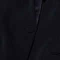 Luxury Diamond Slim Suit Blazer 2026 Autumn New Style Deep V Single Button Black Formal Jacket Coats