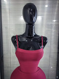 Pink Color Women Sexy Strap Bodycon Mini Bandage Dress Nightclub Party Celebrate Birthday Fashion Cocktail Outfit Clothing