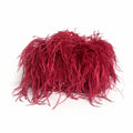 Pearl Bead Bag With Feather Fur Designer Brand Clear Acrylic Crystal Stone Box Tote Handbag Women Handmade Party Purse