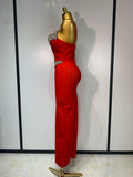Women Celebrity Sexy Sleeveless Diamonds Maxi Long Bandage Bodycon Dress 2025 Elegant Evening Club Party Birthday Outfit