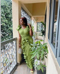 Women Ruffles Splicing V-neck Sleeveless Bodycon Midi Pleated Maxi Long Dress  Birthday Sexy Club Party Even Dresses