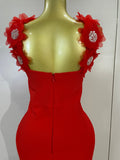 Elegant Flower Beading Sexy Sleeveless Bodycon Long Bandage Dresses Celebrity Cocktail Women Luxury Birthfay Evening Party Dress