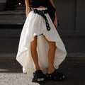 Irregular Flower Buds Skirt Women Spring Summer Street Fashion Pure Cotton Midi Skirt Without Belt Female Commuting Skirt