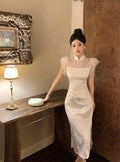 Olive Girl Black Romantic Dress for Garden Wedding 2026 Fairycore Photoshoot Everyday Wear S-L XS-3XL Plus Size Romantic Garden Party Editorial Not Costume Dress Chinese Heritage Fashion Women
