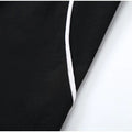 White Stripe 2 Piece Tracksuit Women Stand Collar Zip Jacket And Elastic Waist Wide Leg Pants Set Sporty Casual Matching Outfit