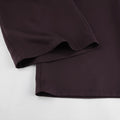 Solid Office Suit for Women Deep V Neck Long Sleeve Spliced Single Button Blazer Wide Trousers Two Piece Set Female