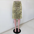 Fashion Snake Pattern Straight Skirt For Women High Waist Slim Long Skirt Ins Hot Streetwear Female Skirt Summer New 2026