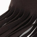 Solid Spliced Tassel Coat for Women Lapel Long Sleeve High Waist Temperament Minimalist Trench Female Fashion New