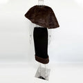 Elegant Fur Shawl Skirt Women's Suit Fashionable Solid Loose Shawl Fitted Fur-Lined Midi Skirt Set Autumn Winter Female