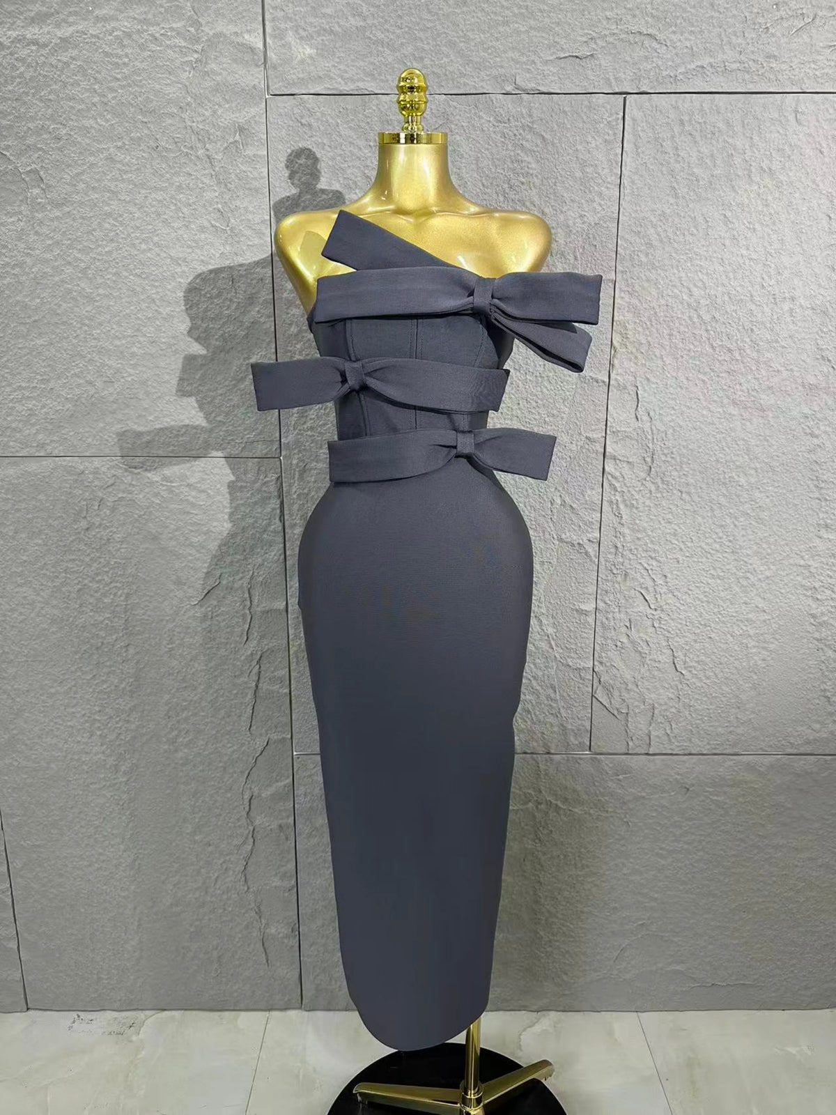 Elegant  Women Sexy Strap Florals Sleeveless Bodycon Midi Bandage Dress Birthday Party Nightclub Celebrate Photo Shoot Out