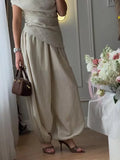 Collection Of Versatile Linen Midi Sets Square Neck Relaxed Fit Casual Day Wear Fashion Daily Linen Pants Women Summer 2026