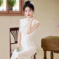 Lace Sleeveless Chinese Style Suzhou Long Cheongsam Improved Young Style 2026 New Female Qipao Dress