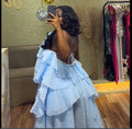 Women Sleeveless Ruffles Loose Ball Gown Smock Strap Maxi Long Sexy Dress 2025 Birthday Vacation Party Dresses Vestidos