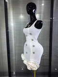 Black Skyblue Women Sleeveless Sexy O-Neck Shining Diamond Bodycon Mini Bandage Dress Birthday Party Photoshoot Stage Wear