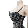 Sexy See Through Rhinestone Summer Maxi Dress Women 2026 Glitter Bodycon Club Party Dress Prom Evening Dresses Vestidos