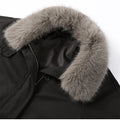 Fashion Faux Fur Collar Middle Long Jackets Women Solid Full Sleece Button Zipper Coats 2025 Lady Chic Casual Winter Outerwear