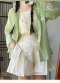 Olive Girl Green Hanfu Dress 2026 S-L XS-3XL Plus Size Hanfu Chinese Dress Traditional Chinese Clothing Chinese Heritage Fashion Women