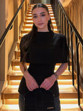 Women Gold Sparkle Capelet Top Elegant Shiny Tweed Shoulder Wrap Turtleneck Short Cloak 2026 Spring Lady Evening Party Outfit