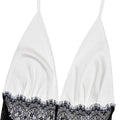 Sexy Halter Spliced Lace Hollow Dress for Women V Neck Tunic Backless Sexy Hot Girl Hit Color Mini Dresses Female
