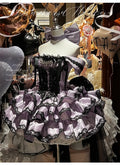 Olivegirl Sweet Lace Dress Lolita Purple Cute Girl Spring High-end Women Summer Birthday Party Elegant Princess Lolita Dresses