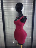 Winered White Women Sleeveless Sexy O-Neck Bodycon Mini Bandage Dress Birthday Party Celebrate Evening Clothing