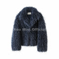 Iconic Blogger Fashion Faux Mongolia Sheep Fur Coat Women 2026 Winter Fluffy Warm Fur Jacket Chic Street Girl Outerwear