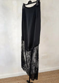 Vintage Lace Skirts Fashion Lace Patchwork Sexy See Through Skirts High Street Elegant Party Streetwear Women's Skirts