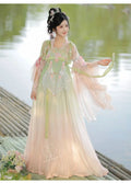 Olive Girl Hanfu Dress 2026 S-XL XS-3XL Plus Size Ren Faire Dress Hanfu Chinese Dress Traditional Chinese Clothing Chinese Heritage Fashion Women