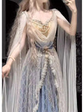 Exotic Charm The Western Princess Han Elements Goddess JSK Skirt Suit Dunhuang Flying Apsaras Hanfu Female Women Cos Cosplay