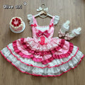Olivegirl Lolita Dress Kawaii Sweet Bow Ruffled Slim Sleeveless Mini Princess Dresses Elegant Bow Flower Dresses Women Y2K JSK