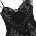 Black Sexy Rhinestone Party Dress for Women Elegant Glitter Diamonds Birthday Dresses Sheer Mesh High Split Prom Long Dress