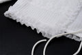 Fungus Trim 2Piece Sets Female Long Sleeve Straps Square Collar Tops+Tierred Short Skirts Elastic Waist Matching Suit