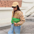 Fashion Printed Embroidery Women's Jacket Knot Button  Long Sleeves Loose Coat Chic 2026 Spring Autumn New High Street Lady Wear