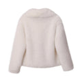Chic Ins Blogger Brand Fashion Fake Fox Fur Jacket Coat Women 2026 Winter Luxury Design Big Collar Fur Coats Cool Girls Overcoat