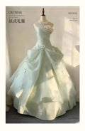 Olive Girl Green Romantic Dress for Garden Wedding 2026 Fairycore Photoshoot Everyday Wear XS-XXXL XS-3XL Plus Size Romantic Garden Party Editorial Not Costume Dress Chinese Heritage Fashion Women